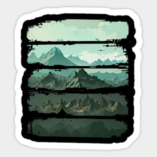 Dangerous Spiky Mountains Sticker